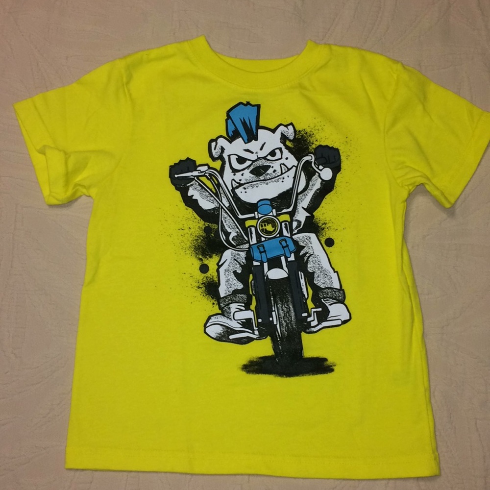 Garanimals T-shirt yellow bulldog Sz 5T